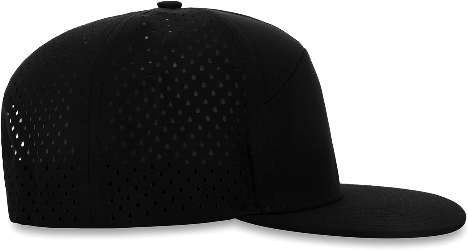 Salt Mafia 7-Panel Flat Brim Water-Resistant Performance Snap Back Hat - Image 5